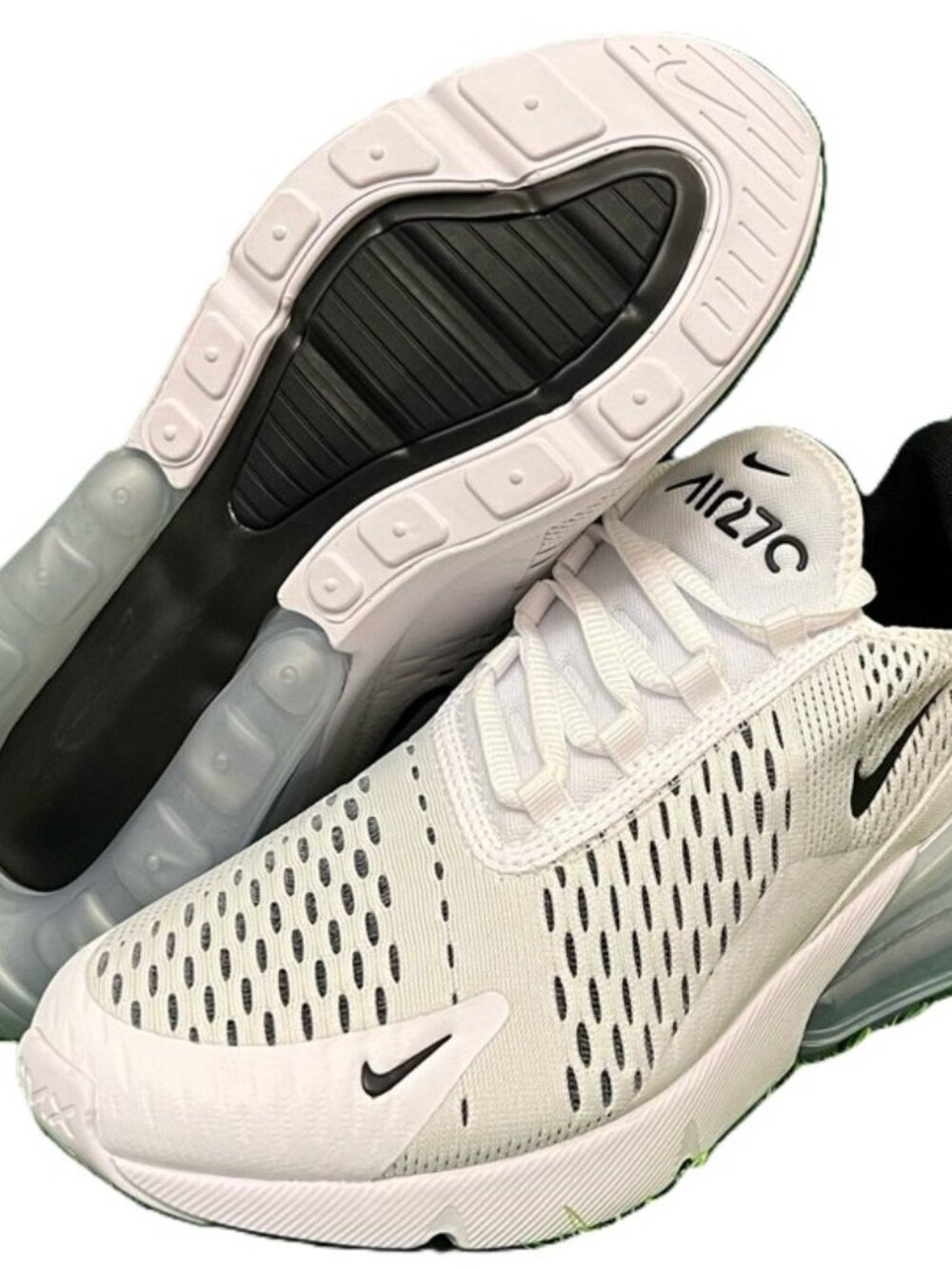 Women's Nike Air Max 270 White Black White AH6789-100